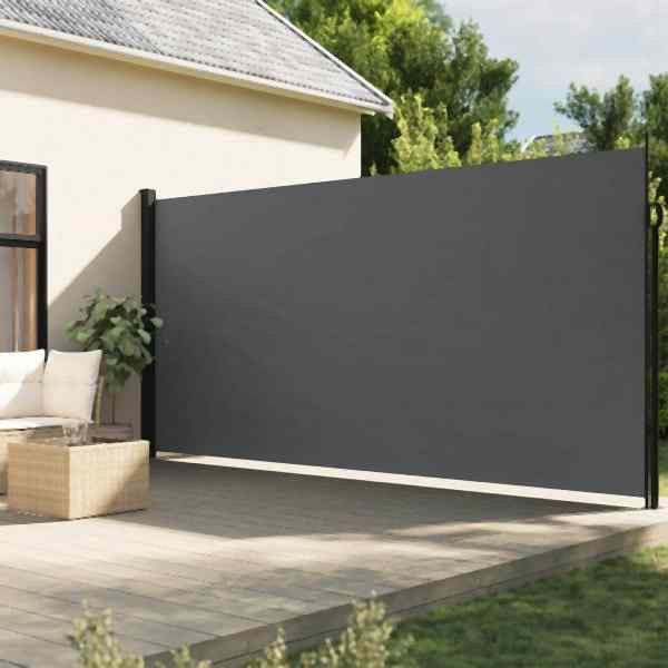 vidaXL Seitenmarkise Ausziehbar Anthrazit 200x500 cm, 4004473