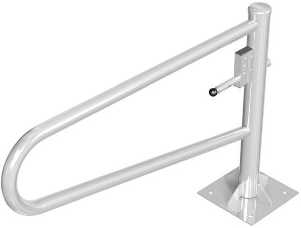 Schake Drehbare Gatterschranke, für Dübel Befestigung, feuerverzinkt, Gesamtbreite: 1500 mm, mit Profilzylinderschloss, 413_151ZP