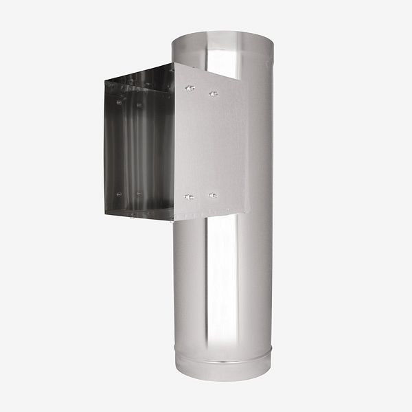 HKW Türschurrenrohr - Edelstahl Ø 285 mm - rechteckig, 90905
