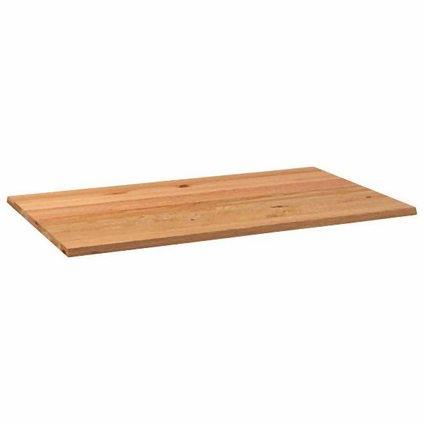 vidaXL Tischplatte Hellbraun 200x120x4,2cm Massivholz Eiche Rechteckig, 4009246