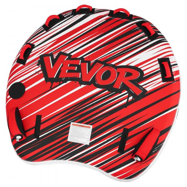 VEVOR Towable Tube Rot, für 3 Personen, max. 231 kg, Flossen, Nylonhülle, gepolsterte Griffe, Sicherheitsventil, CQTL3PDDX3RH9FY22001V0