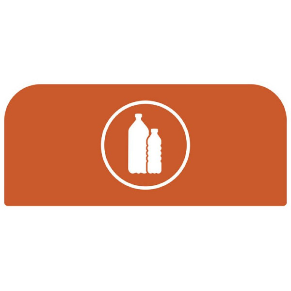 STEIN HGS Configure Recycling-Station Hinweistafel Kunststoff, orange, 57 Liter, NL, 84084.0011