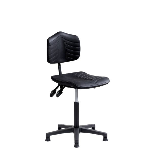 SOFAME Arbeitsstuhl ERGOSOFT 2010 mit Gleiter, Sitzhöhe 49-69, mit Sitztiefenverstellung, Polyamid-Fußkreuz, W050040028