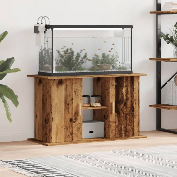 vidaXL Aquariumständer Altholz-Optik 101x41x58 cm Holzwerkstoff, 857280