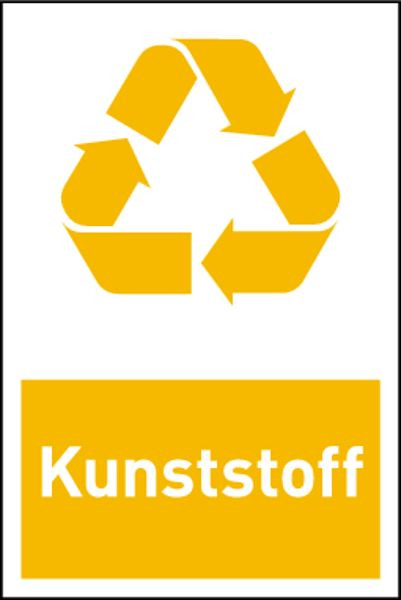 Schilder Klar Design-Recyclingschild: Kunststoff, 100x150 mm Folie selbstklebend, 6660/60