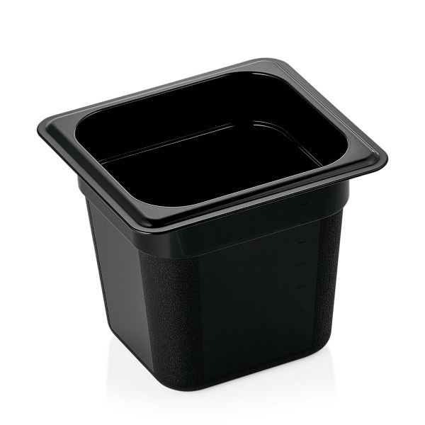 WAS GN 95 GN Behälter 1/6-150 mm, schwarz, Polycarbonat, 9516150