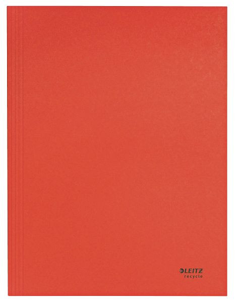 LEITZ 3906 Jurismappe Recycle, A4, 250 Blatt, Karton (RC), klimaneutral, rot, 3906-00-25