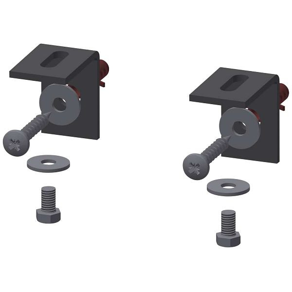 KWC Abzugsicherungs-Set, VARIUS, Aluminium, für Waschtische aus MIRANIT, 2000105062