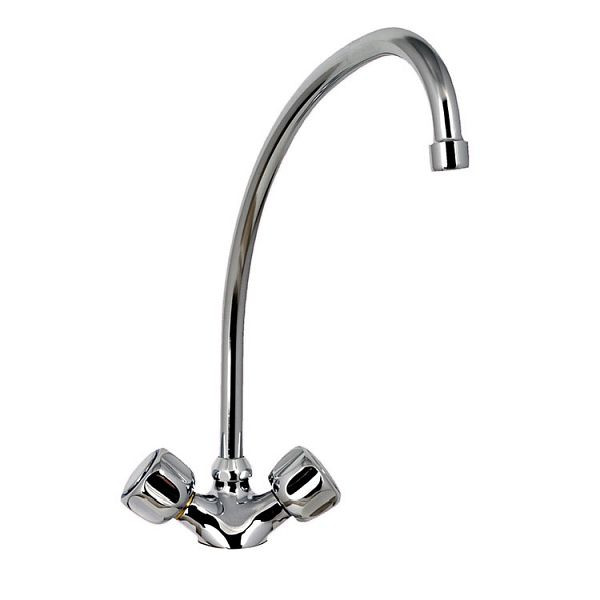 Gastro-Inox Monoblock Mischbatterie mit Drehreglern, Länge 200mm, 402.242