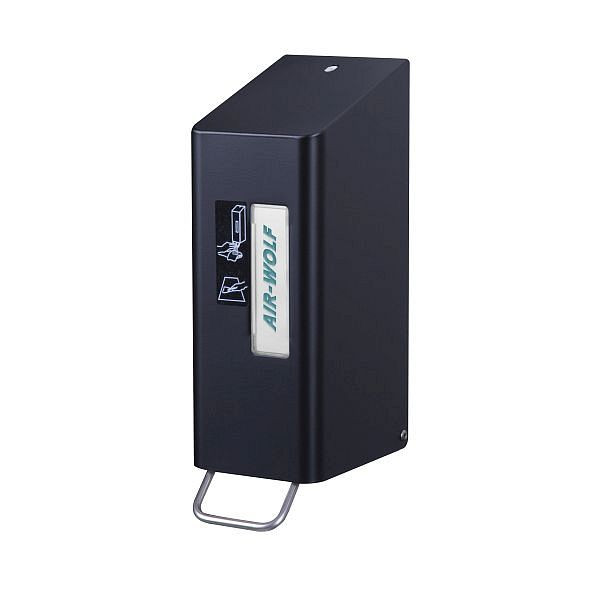 Air Wolf WC-Sitzreiniger, Serie Omega, H x B x T: 288 x 97 x 142 mm, Edelstahl mattschwarz beschichtet, 29-516