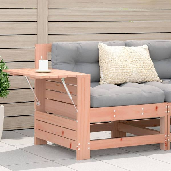 vidaXL Gartensofa mit Armlehne und Beistelltisch Massivholz Douglasie, 844881