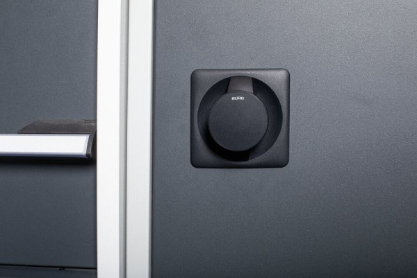 bott cubio RFID Elektronikschließung, für Flügeltürschrank/Schiebetürschrank, BxTxH:86x32x86mm, schwarz, montiert, 12602083.90M