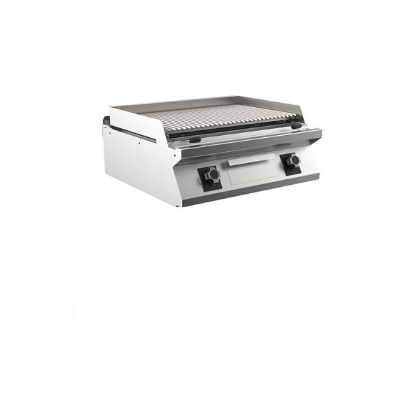 Mareno M1-700 Lavasteingrill mit verstellbarem Edelstahl-Garrost, 80cm, Tischmodell, GL78GIT, 171.353