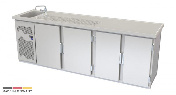 hefa Theke Brillant 27V/1L-TTTT, Abmaße: 950 x 2.700 x 650/700 mm, Brillant 27V/1L-TTTT