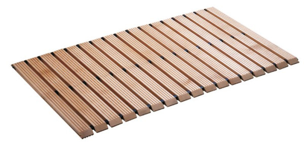 KLW Holzlaufrost mit abgeschrägten Kanten ca. 45° Breite: 1000 mm Länge: 1000 mm mit 3-facher Lagerung, 10/HLA-SK-1000-1000