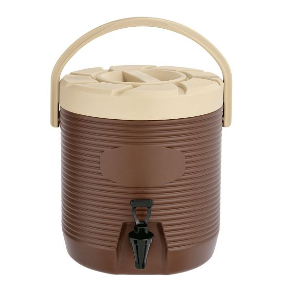 WAS Thermogetränkebehälter, 12 Liter, braun, Kunststoff, mit PU-Isolierung, 3752120