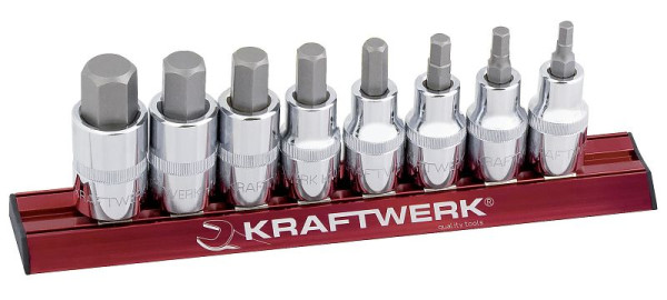 Kraftwerk MagAlu Innensechskant-Bit-Stecknuss-Satz 1/2" 8-teilig, 326099