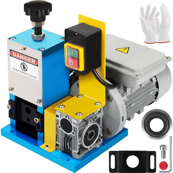 VEVOR Abisoliermaschine Elektrisch 1,5-25 mm Kabelabisoliermaschine Elektrisch 180 W Einphasig Kabelschälmaschine, BXJHXSMS-025HLLHJV2