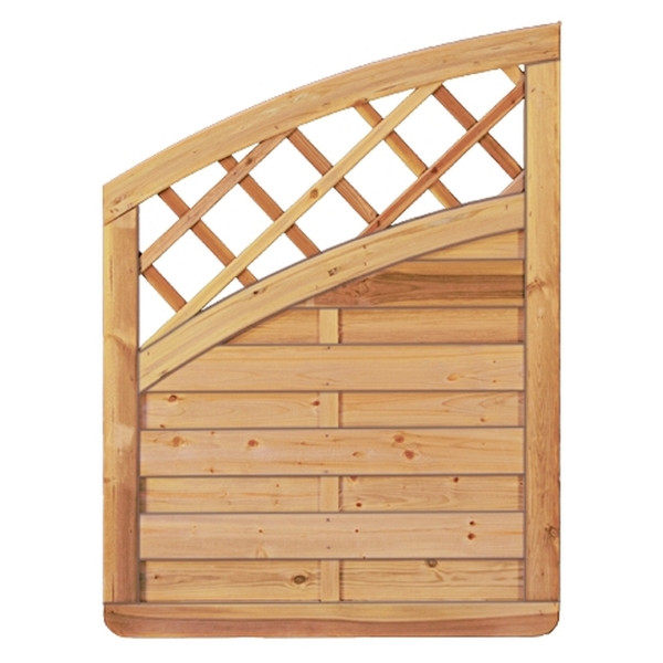 T&J Avantgarde-Serie Doppelbogen-Abschluß, 90 x 120/90 cm, kdi-grün, Rahmen 45/68 mm, Lamellen glatt, 23936