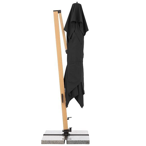 doppler Pendelschirm ALU WOOD XL ULTRA 400x300, 400x300cm, 8 teilig, Esche hell, Design: 840 anthrazit, 449270840