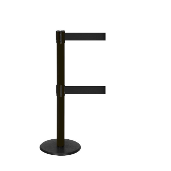 Stein HGS Personenleitsystem -P-Line Duo-, schwarz, schwarz, mit Gurtendstück (Standard), Gurtlänge: 2 x 2,3 m, 36401-0402