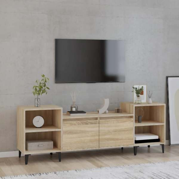 vidaXL TV-Schrank Sonoma-Eiche 160x35x55 cm Holzwerkstoff, 821199