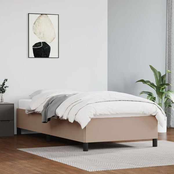 vidaXL Bettgestell Cappuccino-Braun 80x200 cm Kunstleder, 347220