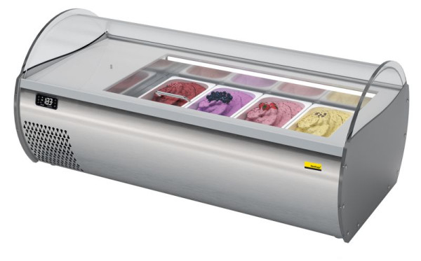 NordCap Auftisch-Vitrine MICROGEL 4, steckerfertig, statische Kühlung, Tischgerät, 455900019