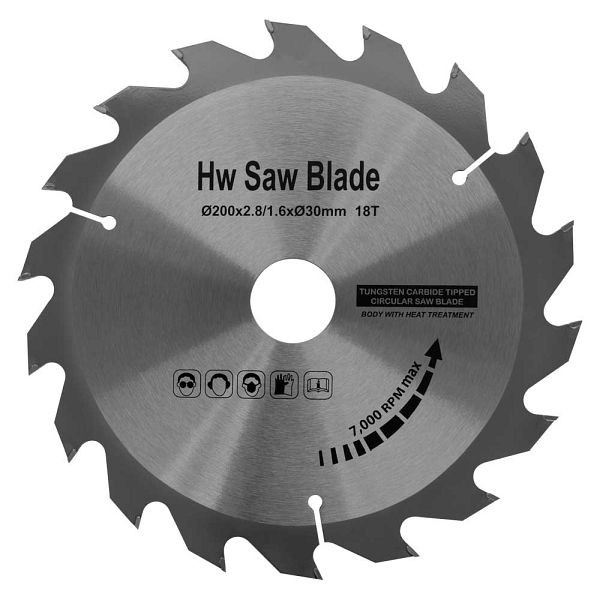 Holzmann Sägeblatt TCT KSB 200x2,8 / 1,6x30xZ18, KSB20028Z18