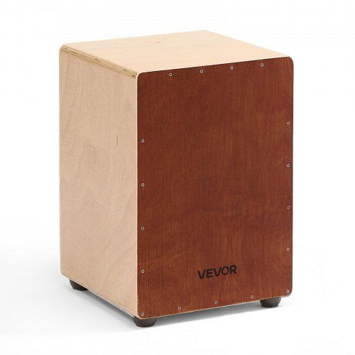 VEVOR Cajon, Kistentrommel mit Snare-Drähten, leichte Holz-Drum-Box, Silikonfüße, abgerundete Kanten, 305x305x430 mm, MXGCGKJGXWBXLJYJB001V0