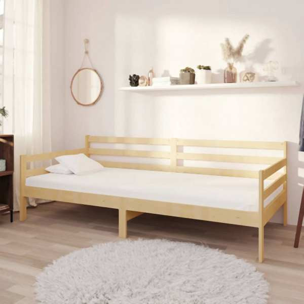 vidaXL Tagesbett mit Matratze 90x200 cm Kiefer Massivholz, 3083594