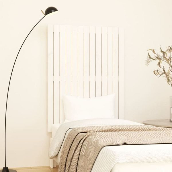vidaXL Wand-Kopfteil Weiß 82,5x3x110 cm Massivholz Kiefer, 824954