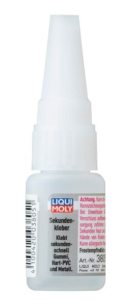 LIQUI MOLY Sekundenkleber, Flasche Kunststoff, VE: 0,01 kg, 3805