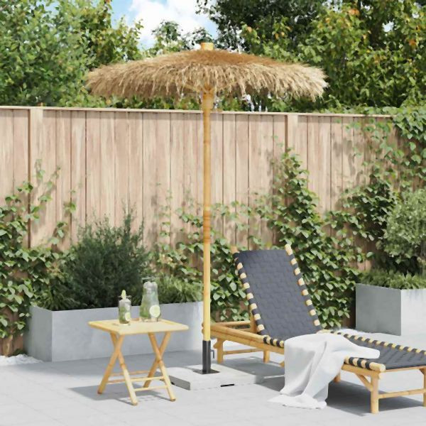vidaXL Tiki-Schirm mit Bananenblatt-Dach 150 cm Bambus, 4108222