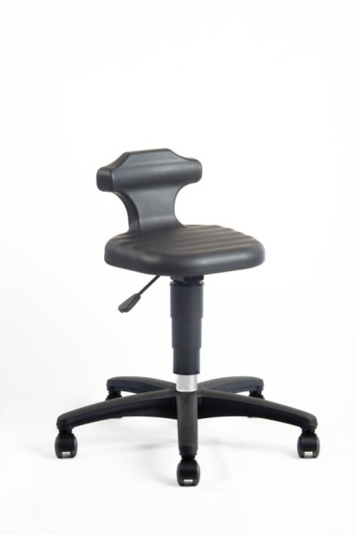 bimos Flex mit Rollen, PU-Schaum schwarz, Sitzhöhe 450-650 mm, 9408-2000