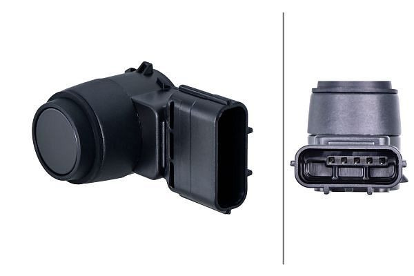 HELLA Sensor, Einparkhilfe, 6-polig, gesteckt, lackierbar, 6PX 358 141-911