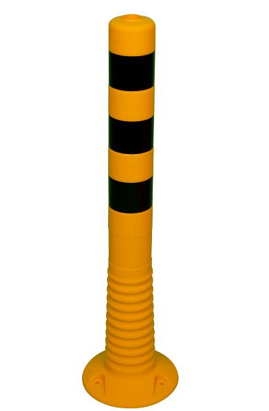 Schake Flexipfosten gelb schwarze Streifen Ø 80 mm, Höhe: 750 mm, 412442BG
