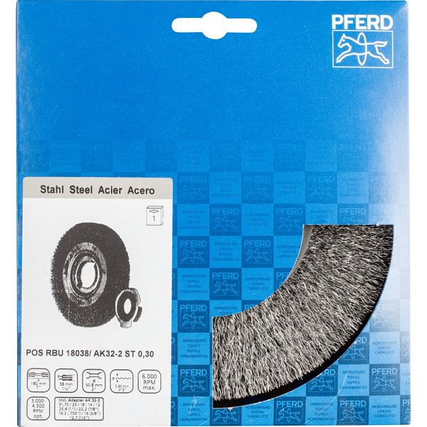 Pferd Rundbürste, ungezopft POS RBU 18038/AK32-2 ST 0,30, 43701245