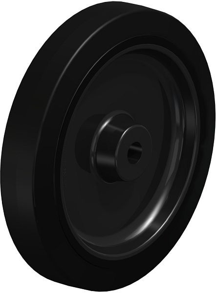Blickle POEV 250/25XR Rad aus Elastik-Vollgummi, Schwarz, 90829