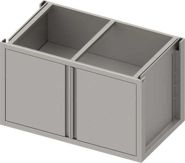 Stalgast Edelstahl Unterschrank Boxversion 2.0 mit Flügeltüren, Sockelbau 700x640x660 mm, BX07651F