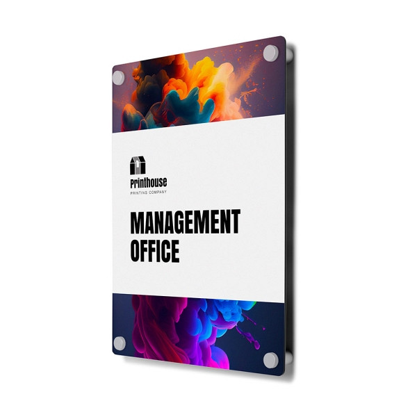 Showdown Displays Indoor Wandschild mit Wandhalterung 30 x 40 cm BOND 3 mm, FBFS25-300x400-BW3