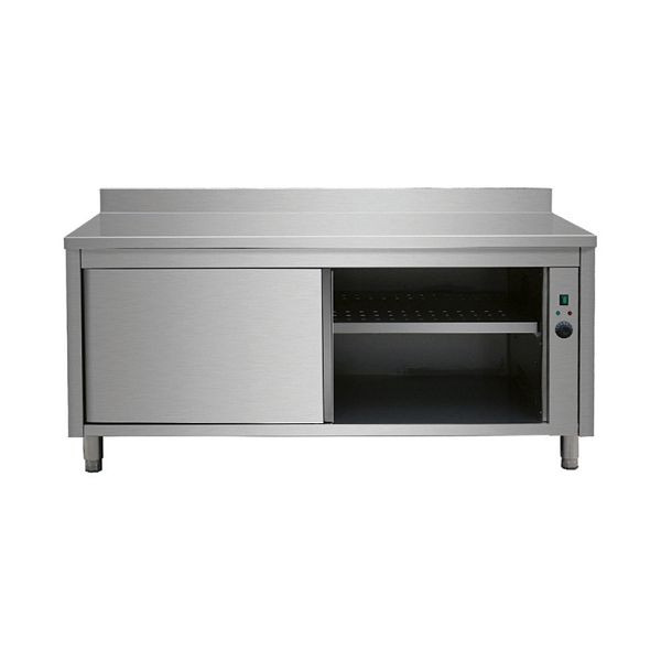 Skyrainbow Wärmeschrank Edelstahl mit Aufkantung, 100 x 70 cm, THWSR107A