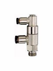 Riegler Stoppventil, Anschluss 2 und 3 als Steckanschluss, 107068