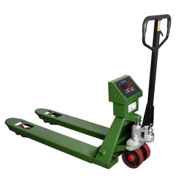 ALLPAX Hubwagen mit Waage 2 t / 0,5 kg mit Drucker, Fernbedienung, 10011849