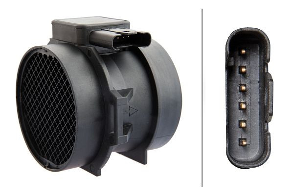 HELLA Luftmassenmesser, 6-polig, Rohrstutzen, 8ET 358 095-891