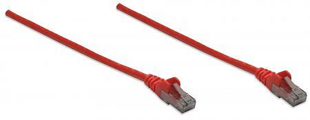 INTELLINET Netzwerkkabel, Cat6, U/UTP, CCA, RJ45-Stecker/RJ45-Stecker, 1,0 m, rot, 342148