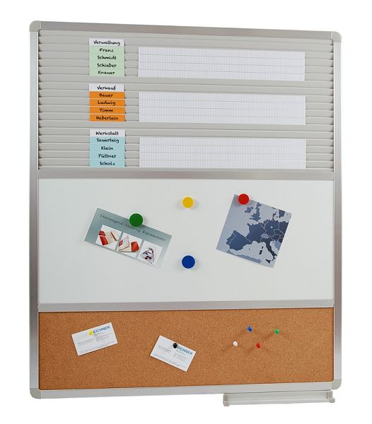 Eichner Mehrzwecktafel, Einsteck + Whiteboard + Pinn, 705 x 820 mm, 9089-00374