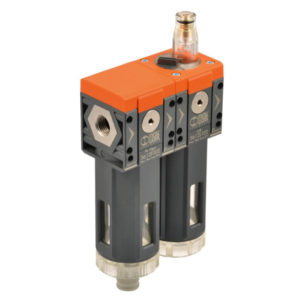 Metal Work Filter + Öler »SYNTESI«, BG 2, G 3/4, 5 µm, RMSA halbautomatisch, 145408