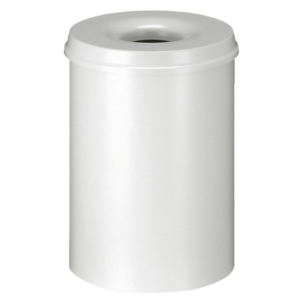 STEIN HGS Feuerlöschender Papierkorb, grauweiß (R9002), 30 Liter, 83729.0015