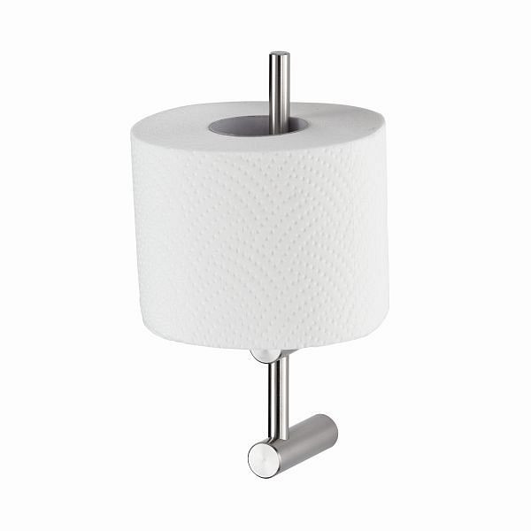 Air Wolf Reserve-Rollenhalter für 1 bis 2 Haushaltsrollen, Serie Delta, H x B x T: 205 x 60 x 65 mm, Edelstahl gebürstet, 60-861